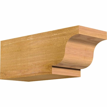 Ekena Millwork Newport Rough Sawn Rafter Tail, Western Red Cedar, 6"W x 6"H x 16"L RFT06X06X16NEW00RWR